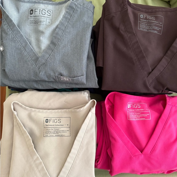 Figs Other - Figs Women's Scrub Tops - Gray, Brown, Cream, Pink